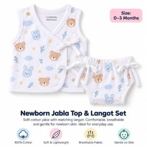 Newborn Jhabla & Langot Set
